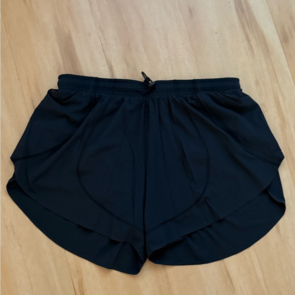 Outdoor Voices Black Layered Athletic Shorts
